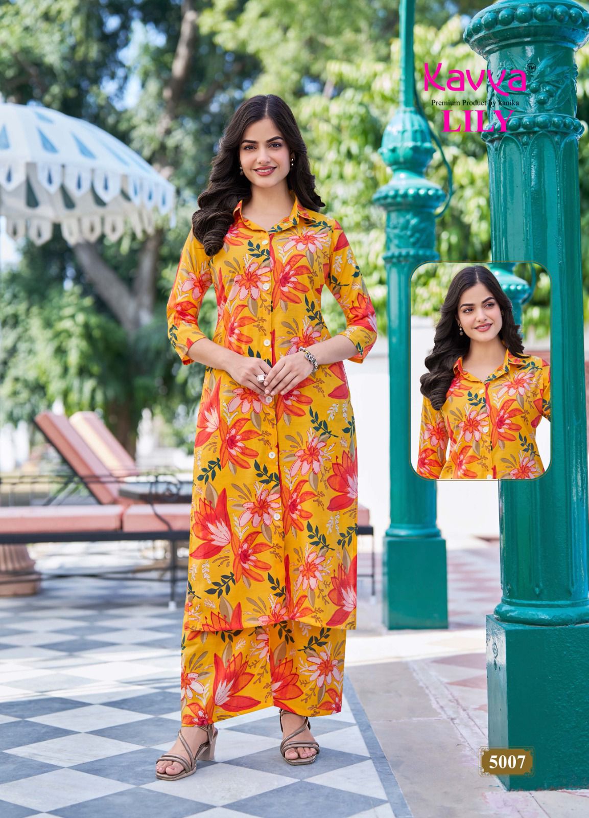 Lily Vol 5 Kavya Chanderi Co Ord Set Manufacturer Ahmedabad