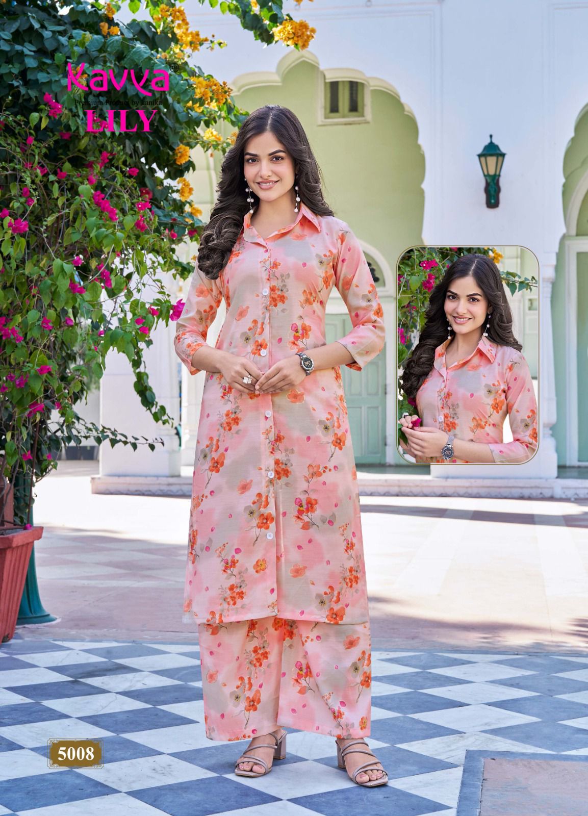 Lily Vol 5 Kavya Chanderi Co Ord Set Manufacturer Ahmedabad