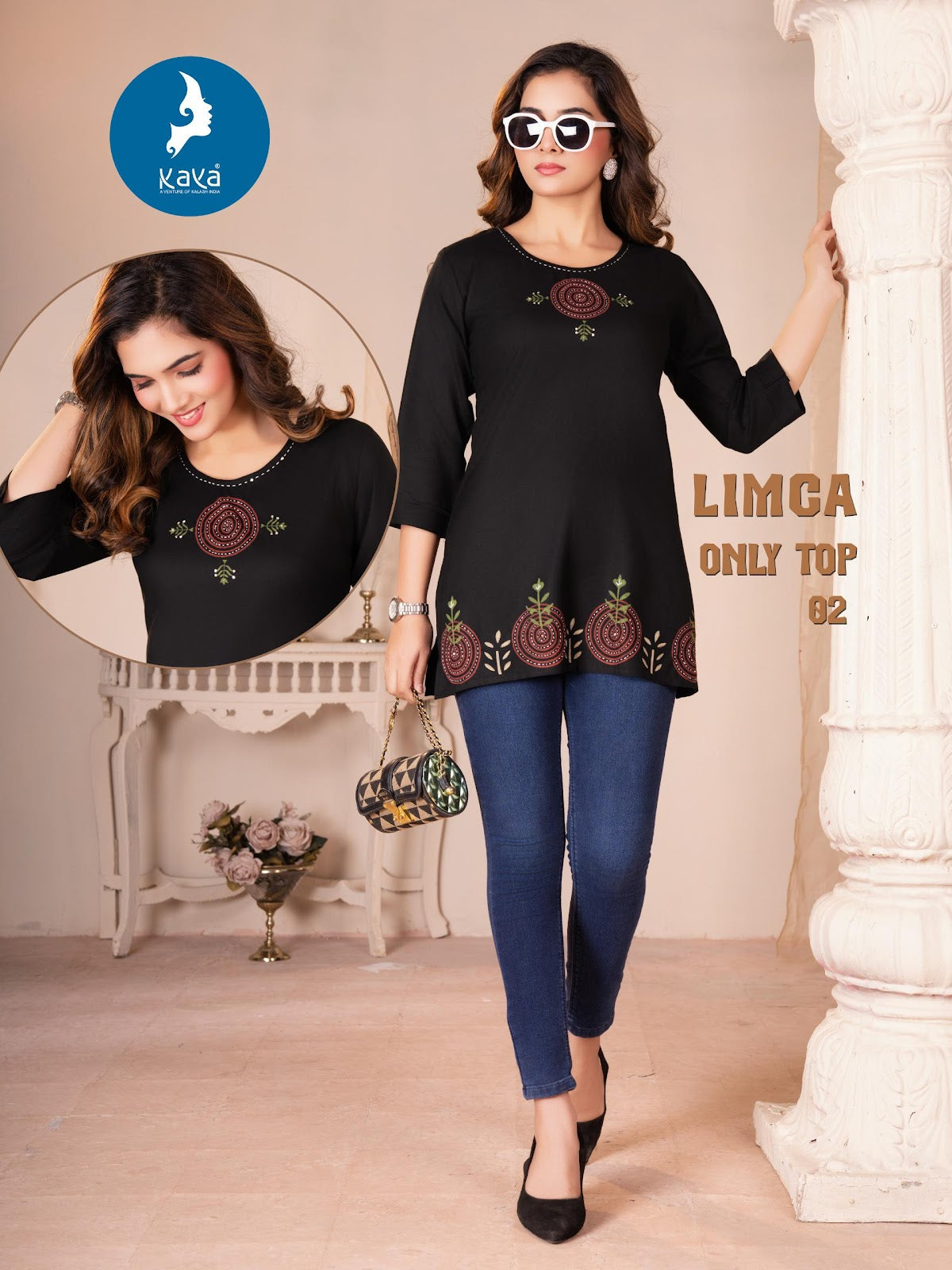 Limca Kaya Rayon Short Kurtis Supplier