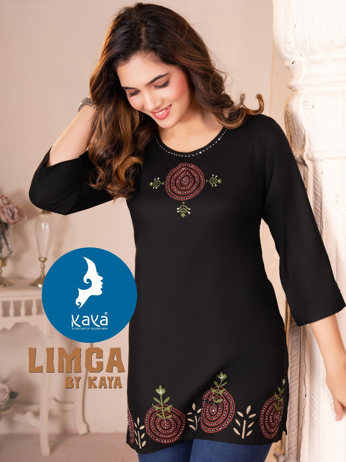 Limca Kaya Rayon Short Kurtis Supplier