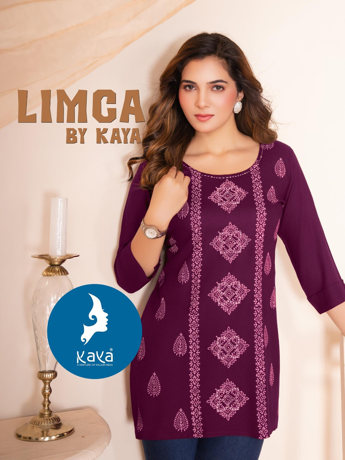 Limca Kaya Rayon Short Kurtis Supplier