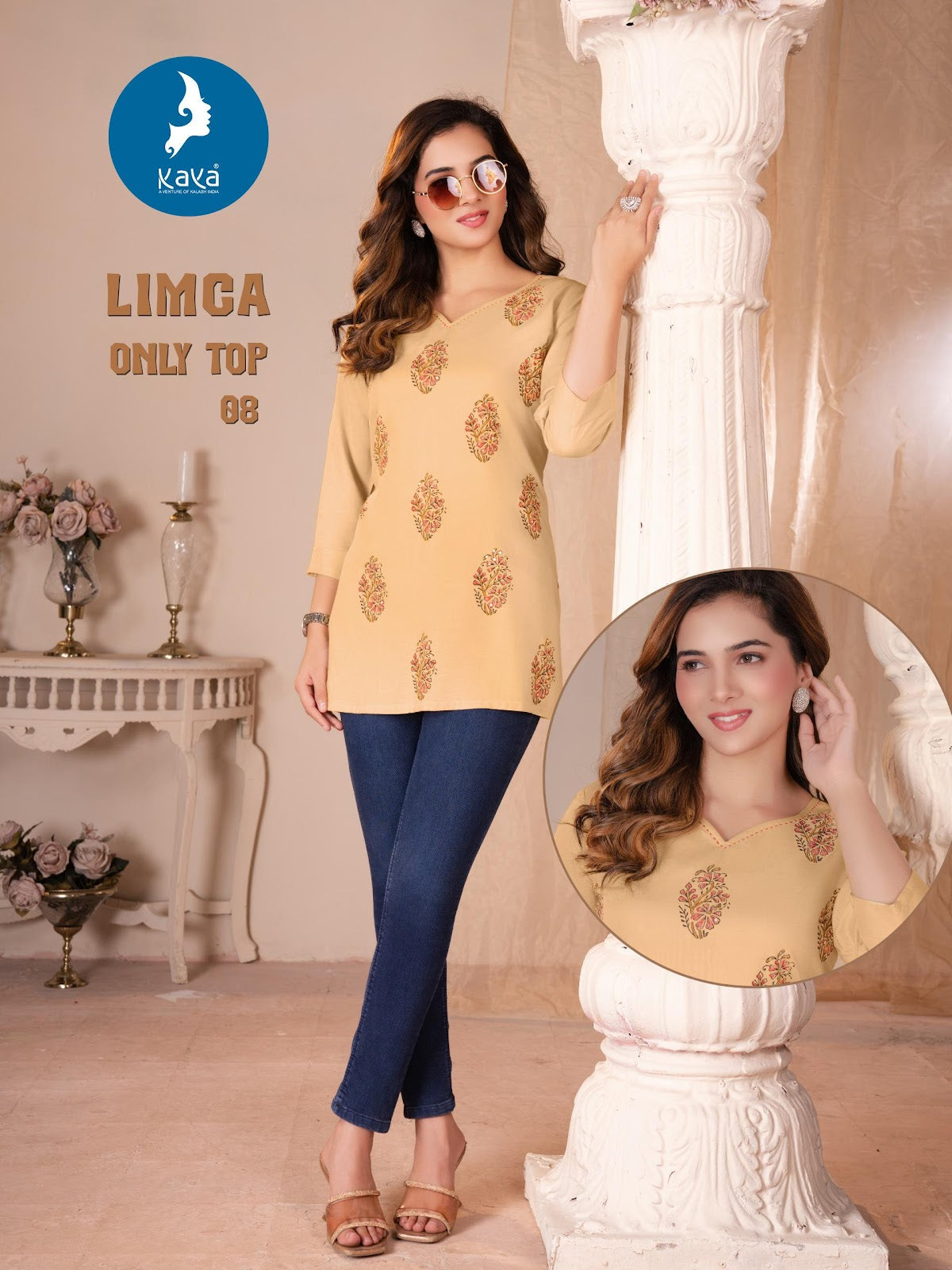 Limca Kaya Rayon Short Kurtis Supplier
