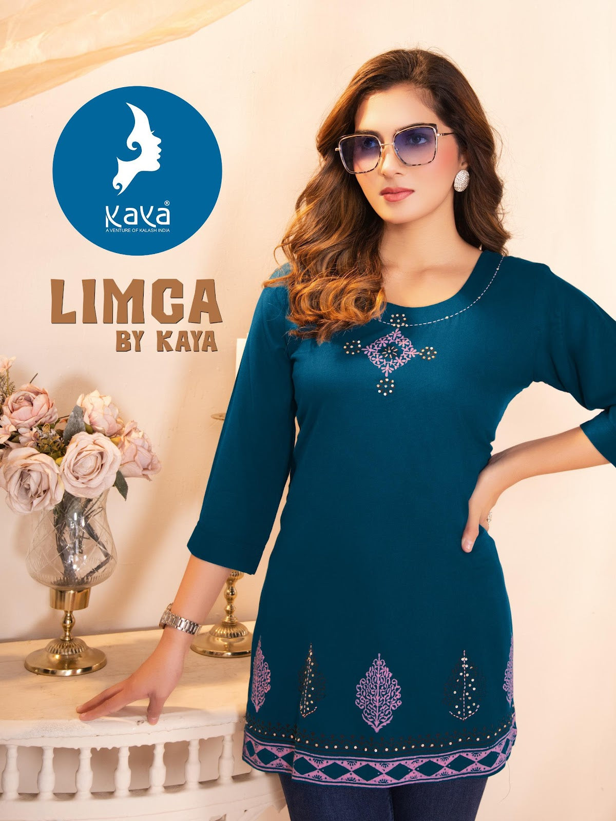 Limca Kaya Rayon Short Kurtis Supplier