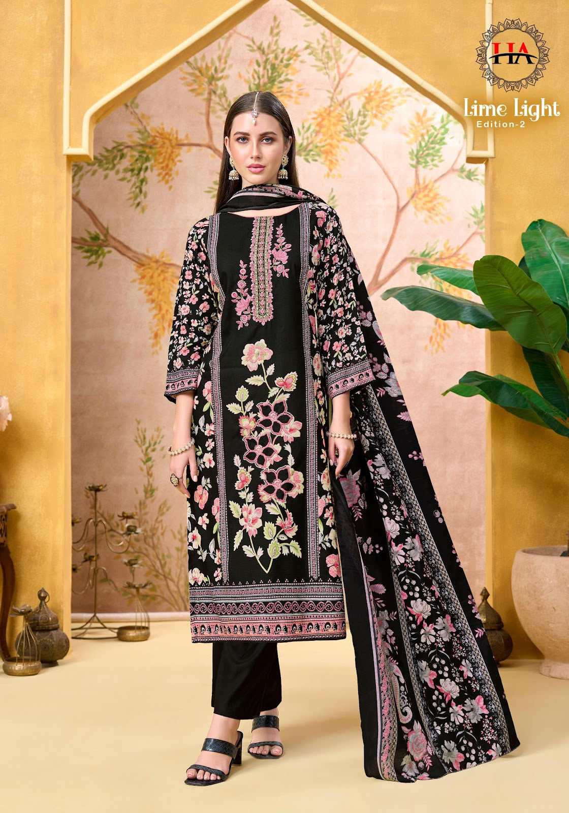 Lime Light Edition 2 Harshit Fashion Viscose Reyon Karachi Salwar Suits Wholesale Price
