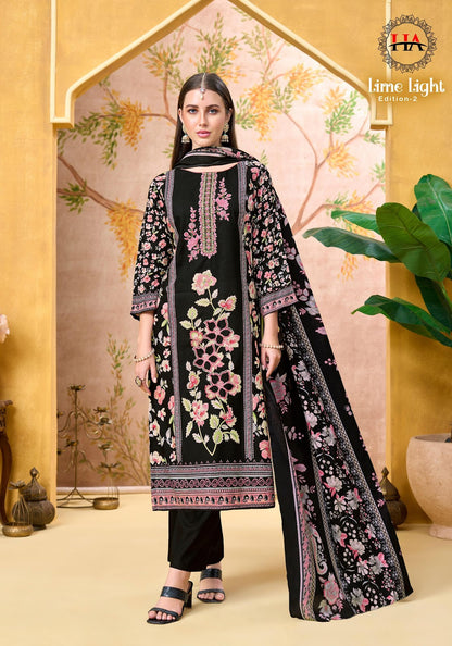 Lime Light Edition 2 Harshit Fashion Viscose Reyon Karachi Salwar Suits Wholesale Price