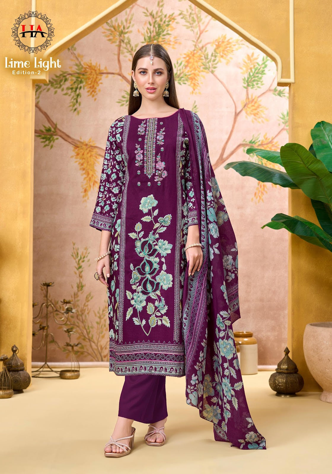 Lime Light Edition 2 Harshit Fashion Viscose Reyon Karachi Salwar Suits Wholesale Price