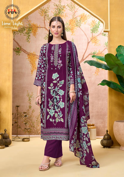 Lime Light Edition 2 Harshit Fashion Viscose Reyon Karachi Salwar Suits Wholesale Price