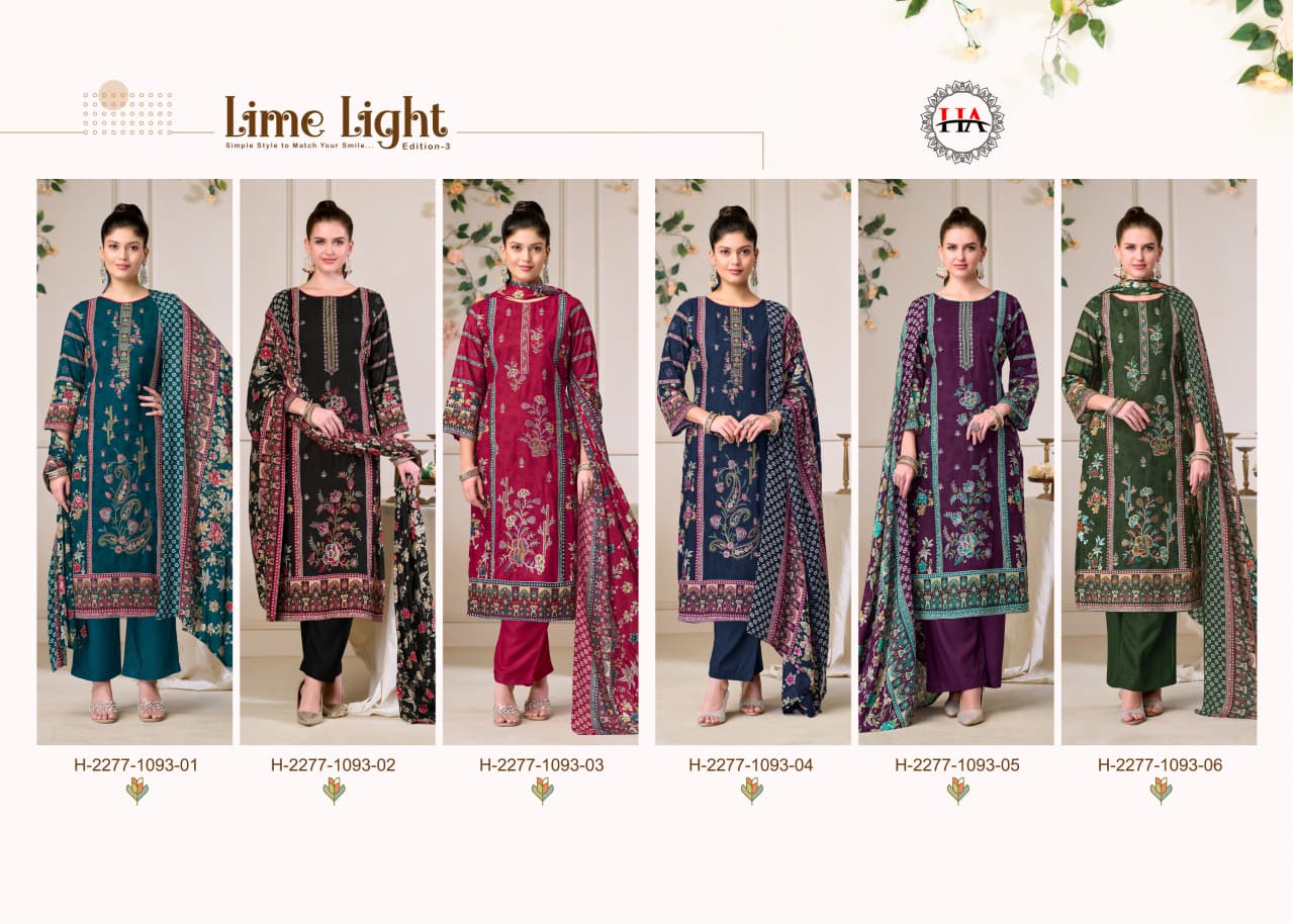 Lime Light Edition 3 Harshit Fashion Viscose Reyon Karachi Salwar Suits Exporter Gujarat