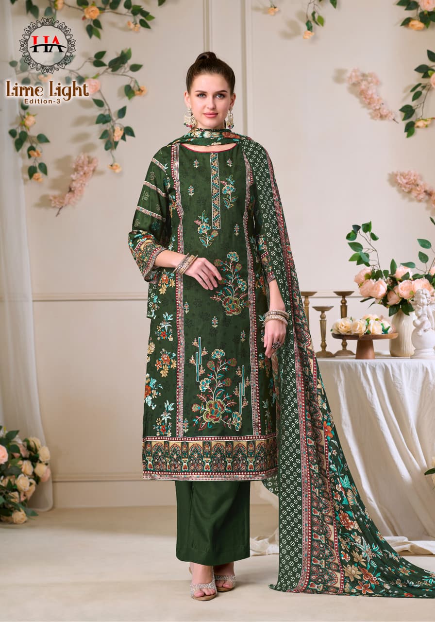 Lime Light Edition 3 Harshit Fashion Viscose Reyon Karachi Salwar Suits Exporter Gujarat