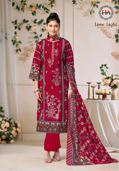 Lime Light Edition 3 Harshit Fashion Viscose Reyon Karachi Salwar Suits Exporter Gujarat