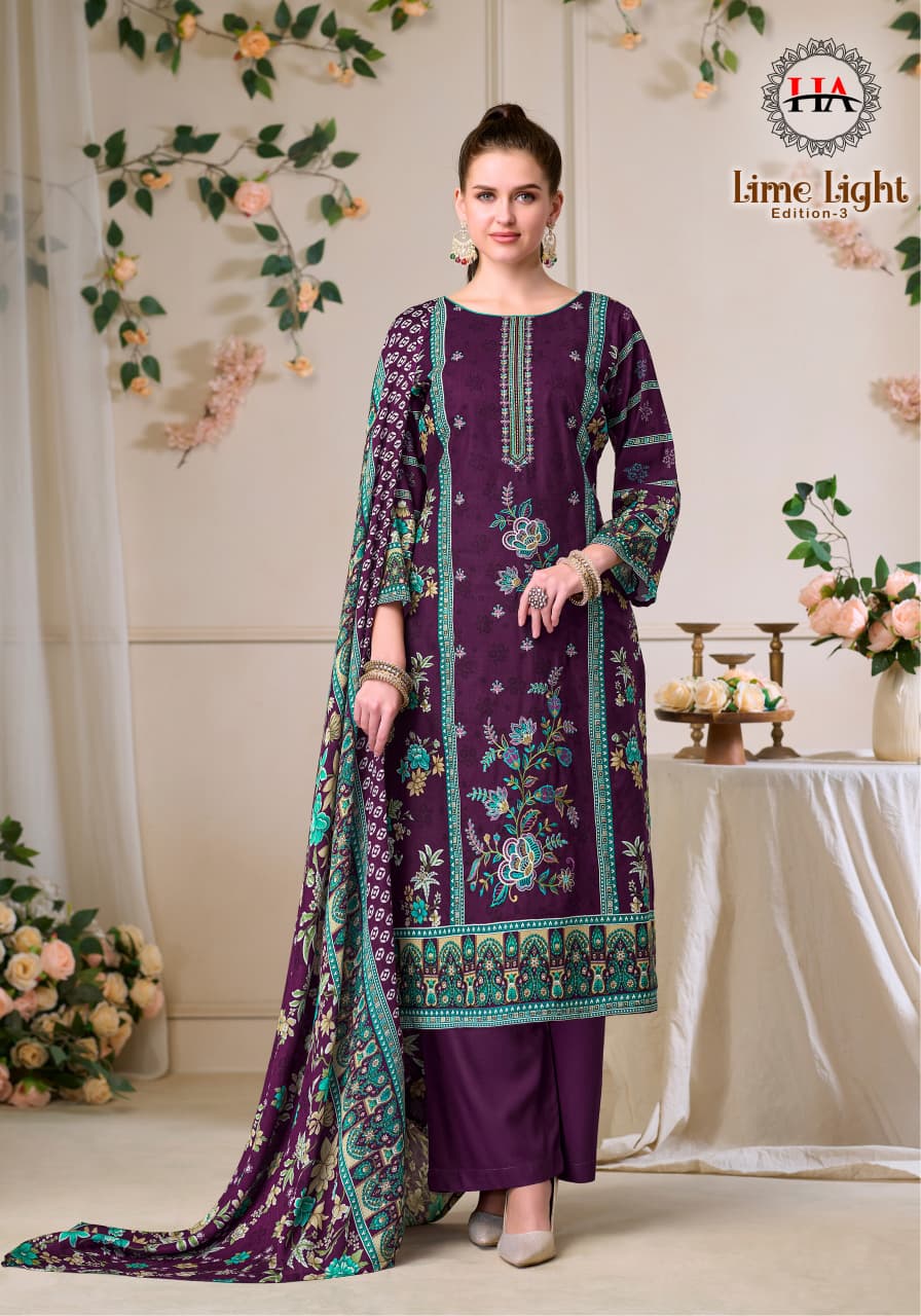 Lime Light Edition 3 Harshit Fashion Viscose Reyon Karachi Salwar Suits Exporter Gujarat