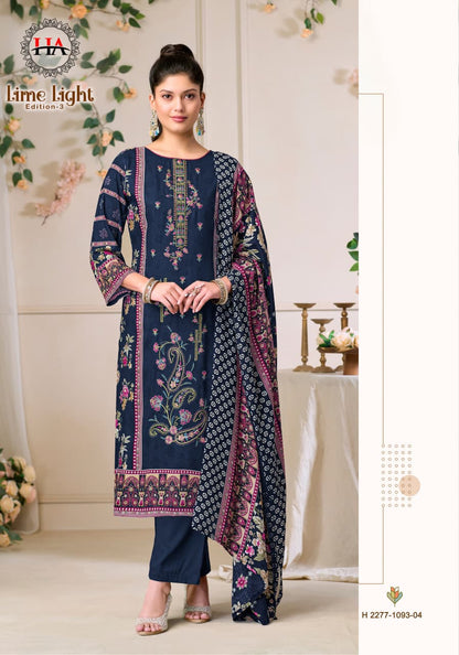 Lime Light Edition 3 Harshit Fashion Viscose Reyon Karachi Salwar Suits Exporter Gujarat