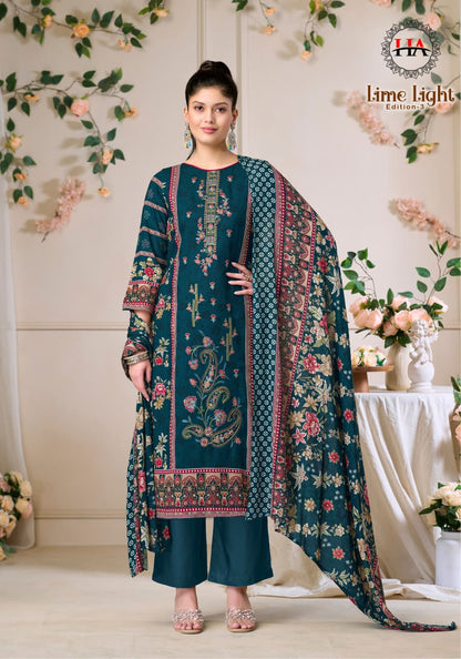Lime Light Edition 3 Harshit Fashion Viscose Reyon Karachi Salwar Suits Exporter Gujarat
