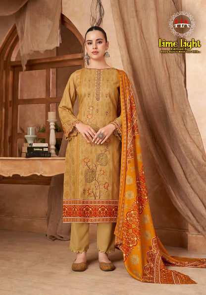 Lime Light Edition 5 Harshit Fashion Viscose Reyon Karachi Salwar Suits Supplier Gujarat