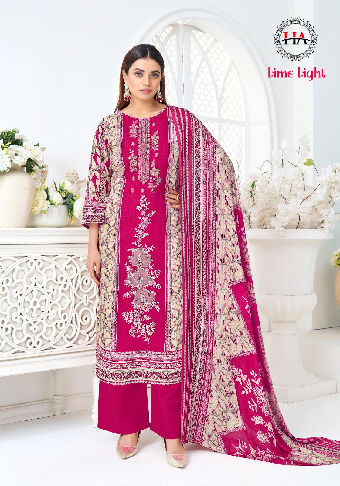 Lime Light Harshit Fashion Viscose Reyon Karachi Salwar Suits Supplier Gujarat