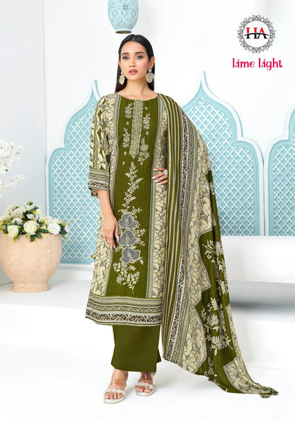 Lime Light Harshit Fashion Viscose Reyon Karachi Salwar Suits Supplier Gujarat
