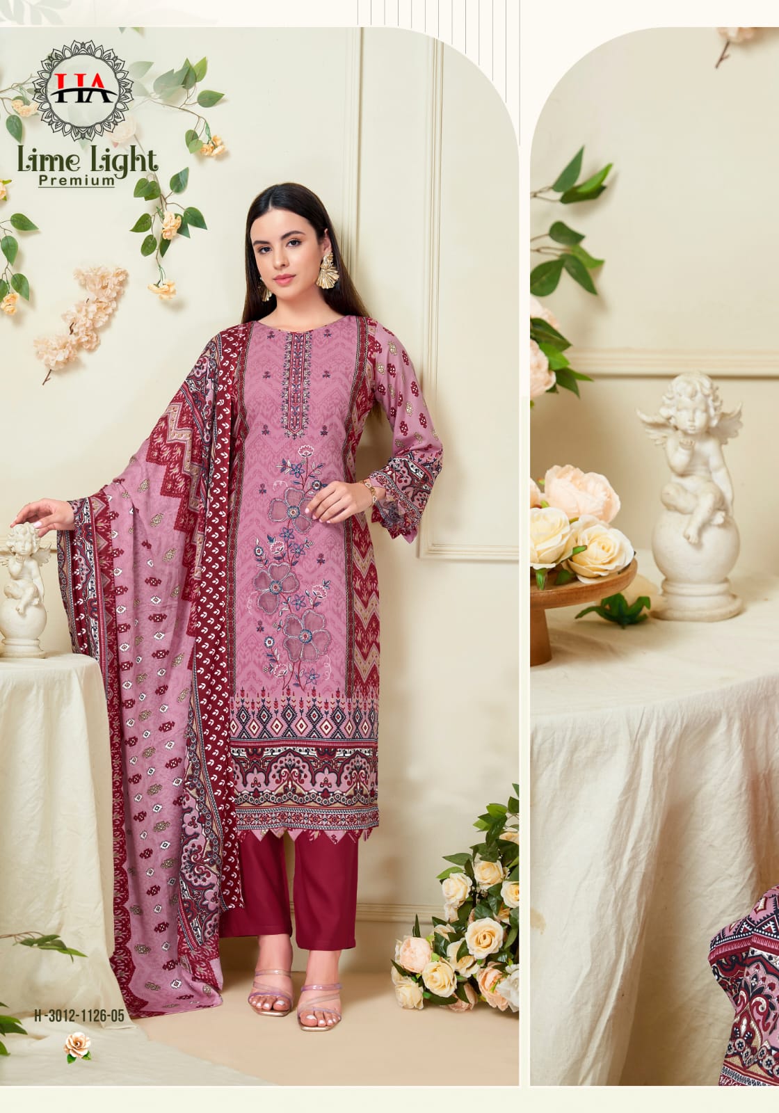 Lime Light Premium Harshit Fashion Viscose Reyon Karachi Salwar Suits Manufacturer India