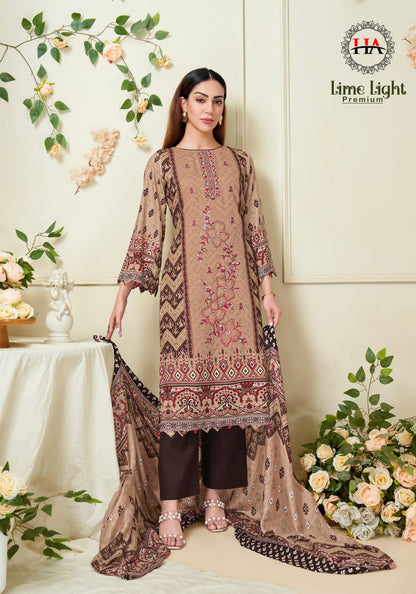 Lime Light Premium Harshit Fashion Viscose Reyon Karachi Salwar Suits Manufacturer India