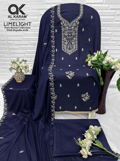 Limelight Al Karam Rayon Karachi Salwar Suits Wholesaler Ahmedabad