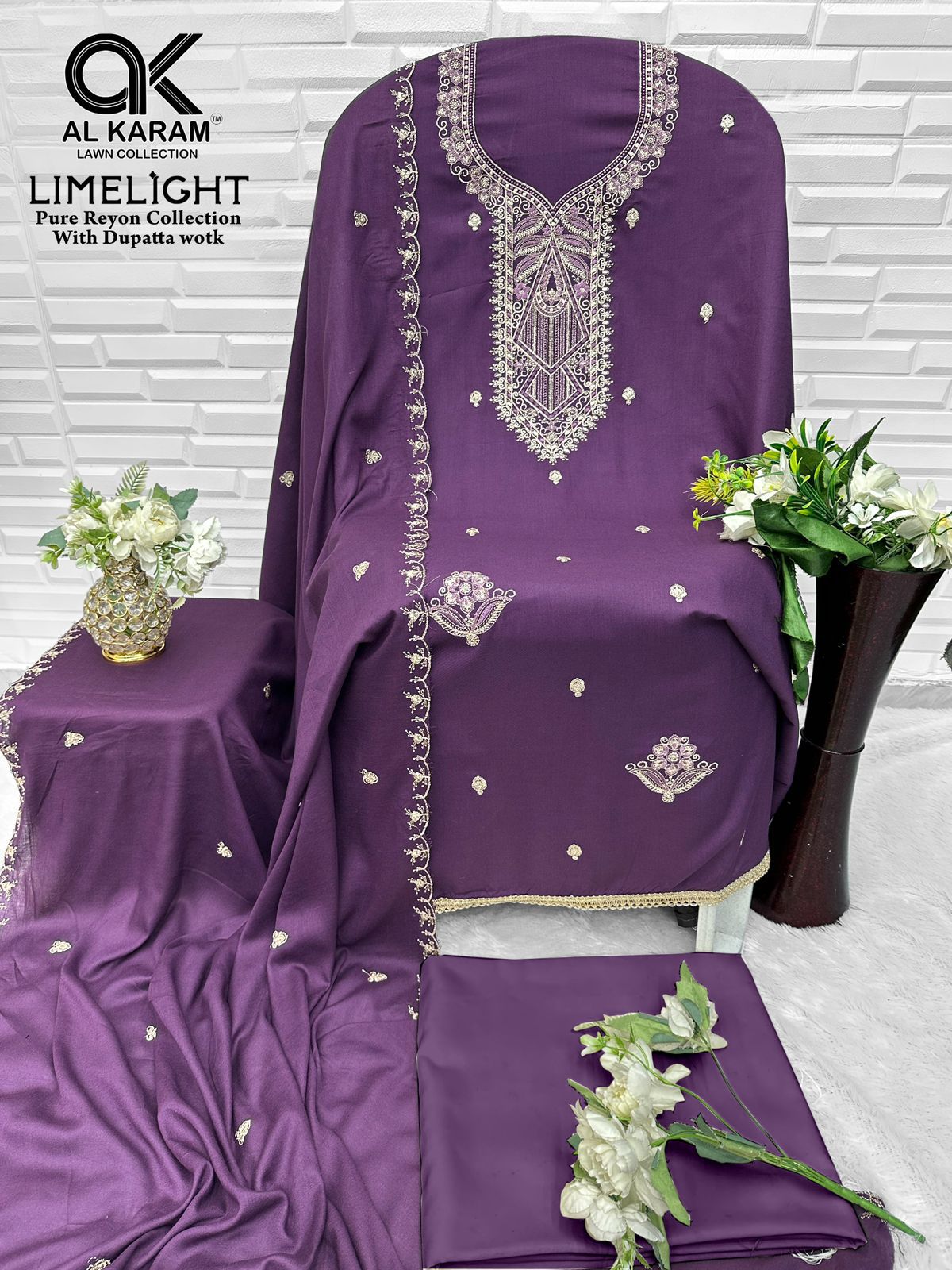 Limelight Al Karam Rayon Karachi Salwar Suits Wholesaler Ahmedabad