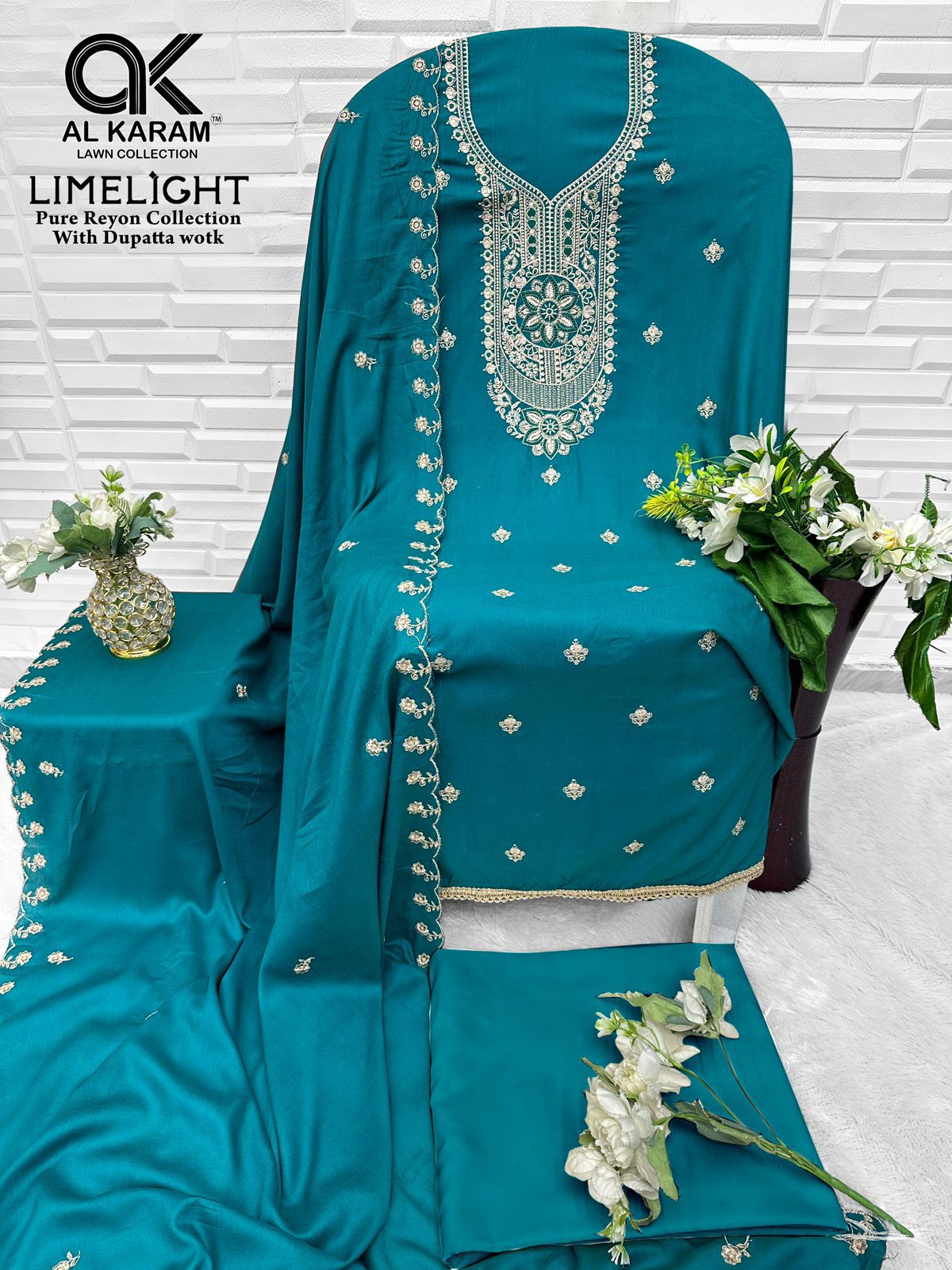 Limelight Al Karam Rayon Karachi Salwar Suits Wholesaler Ahmedabad