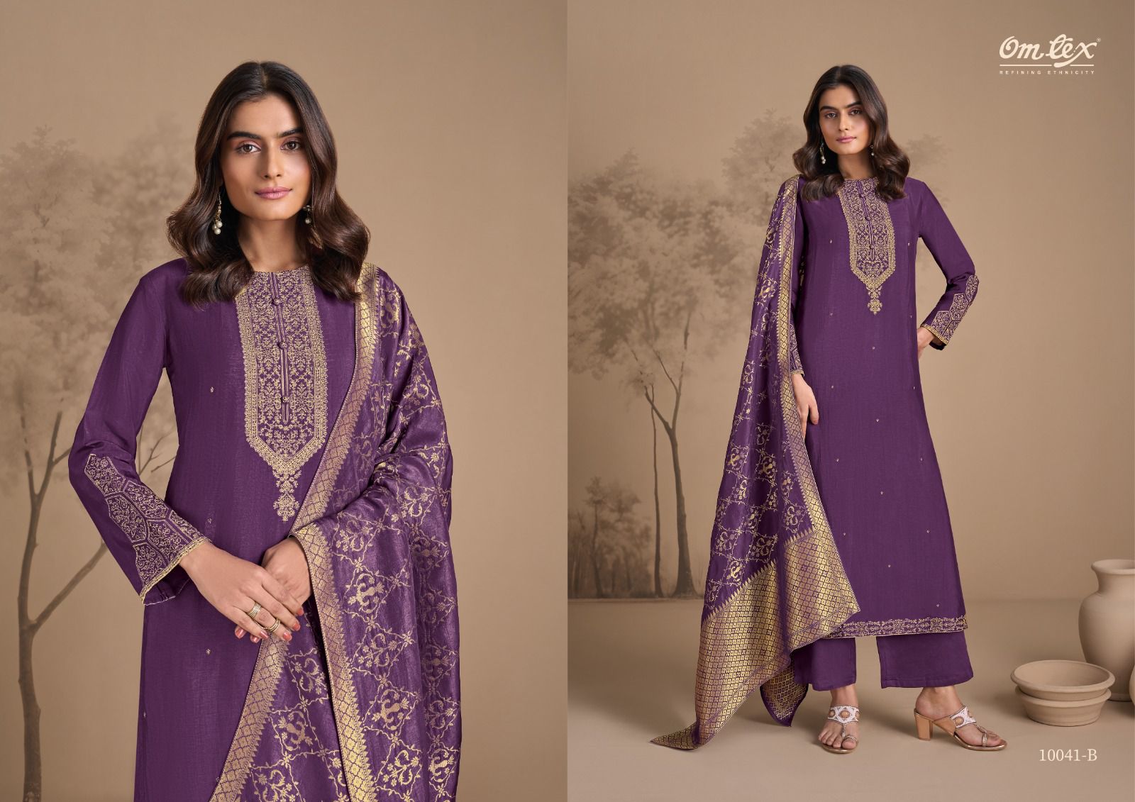 Lina Omtex Silk Pant Style Suits Wholesale Price