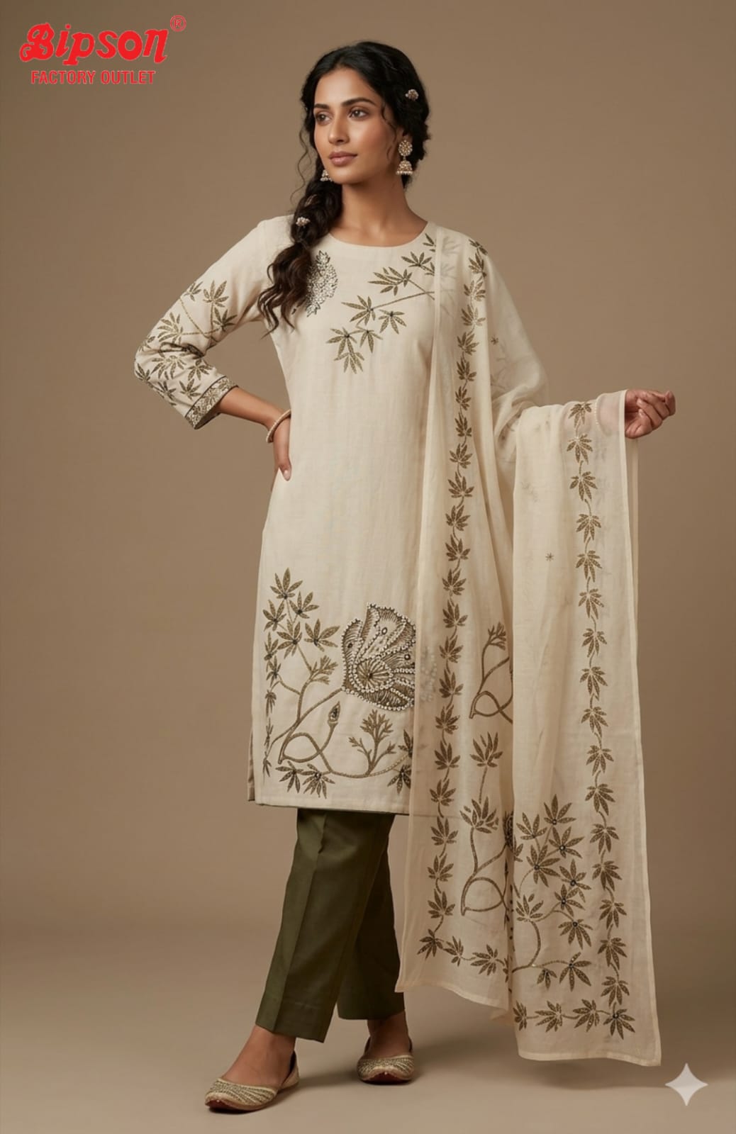 Linen Line Bipson Prints Readymade Pant Style Suits Manufacturer