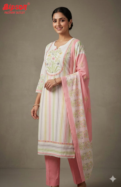Linen Line Bipson Prints Readymade Pant Style Suits Manufacturer