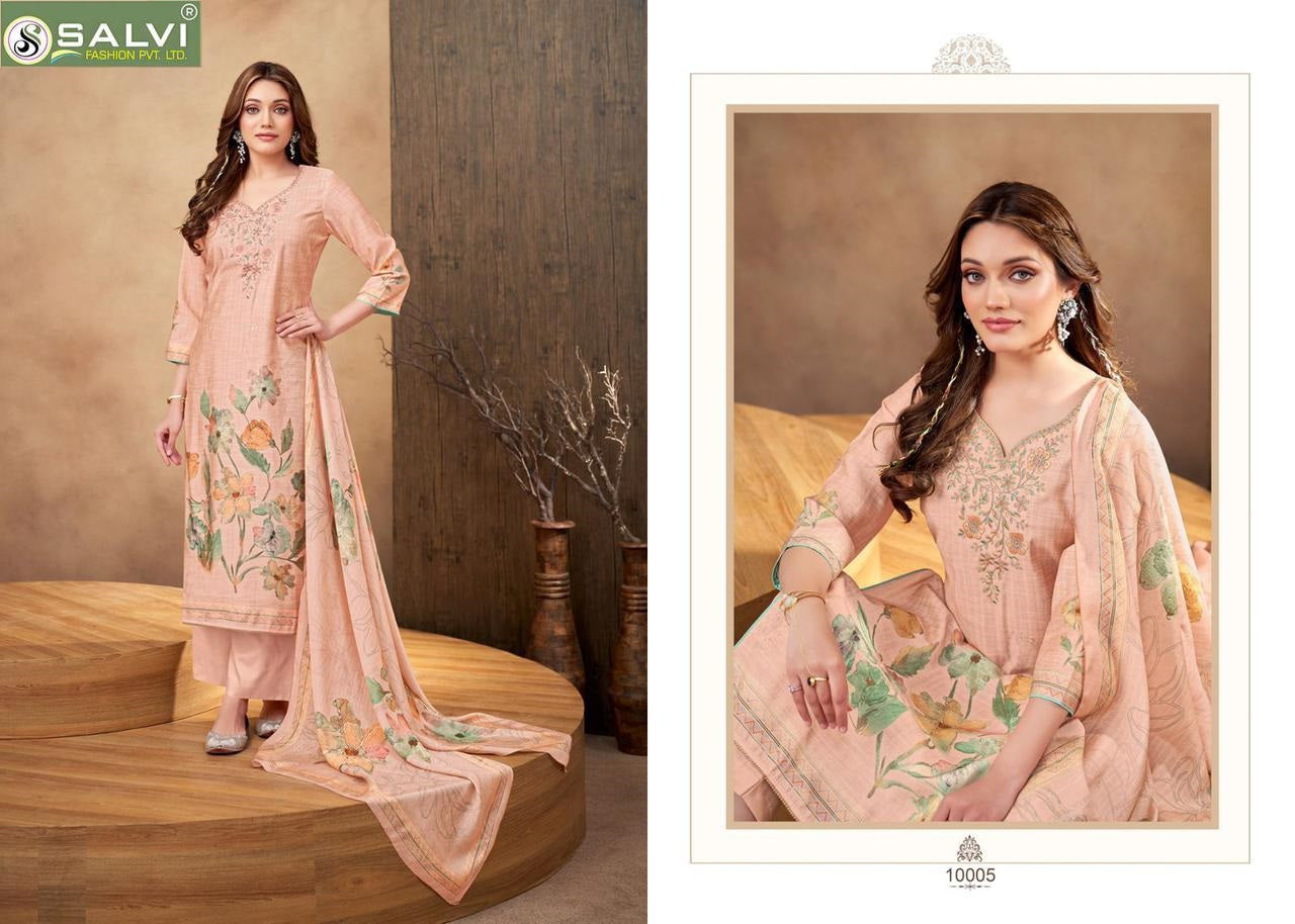 Linen Silk Once Again Salvi Fashion Pant Style Suits Wholesale