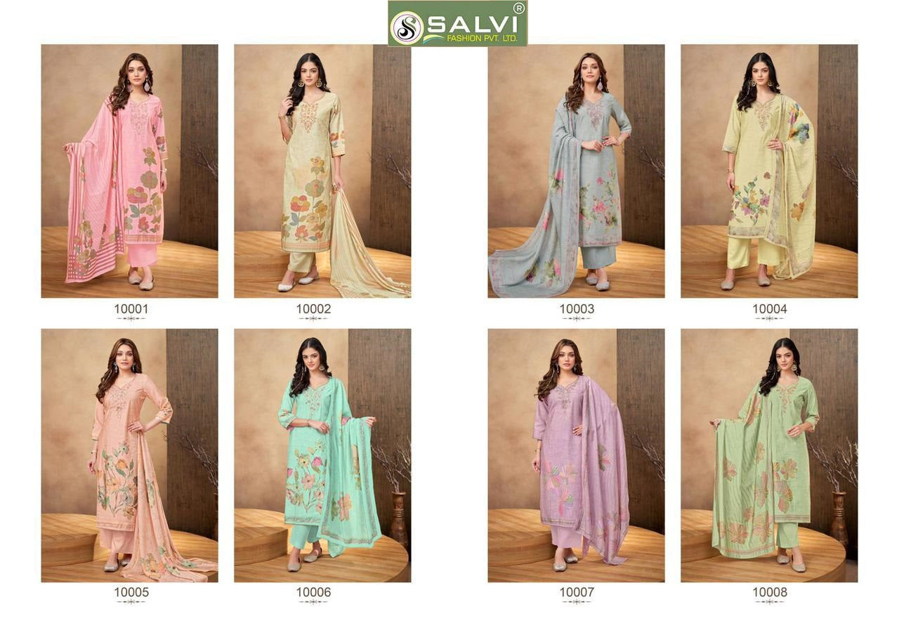 Linen Silk Once Again Salvi Fashion Pant Style Suits Wholesale