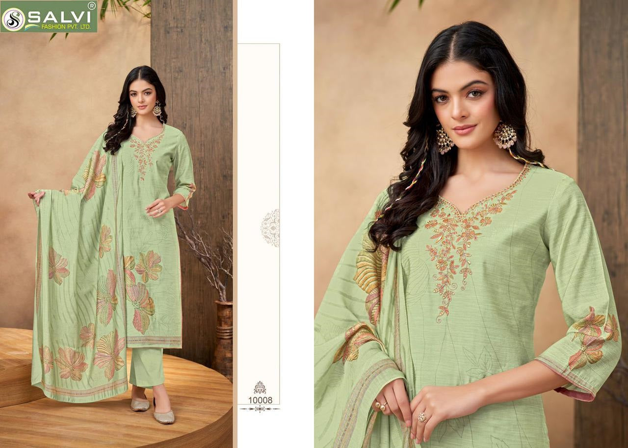 Linen Silk Once Again Salvi Fashion Pant Style Suits Wholesale