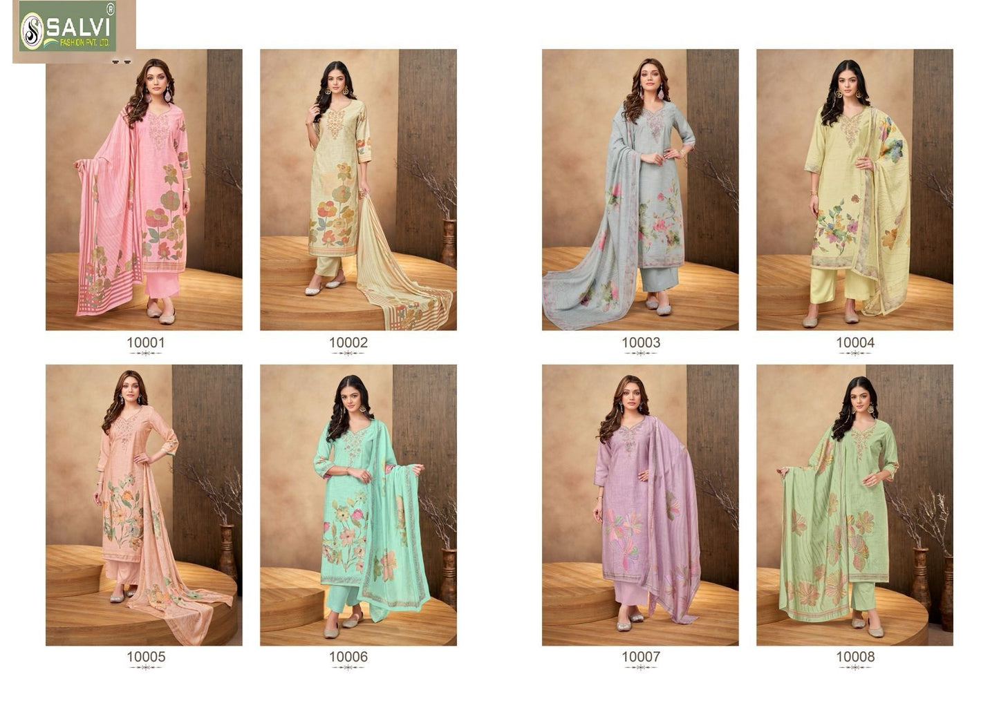 Linen Silk Salvi Fashion Muslin Pant Style Suits Wholesaler Ahmedabad