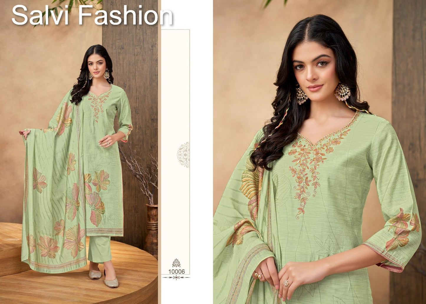 Linen Silk Salvi Fashion Muslin Pant Style Suits Wholesaler Ahmedabad