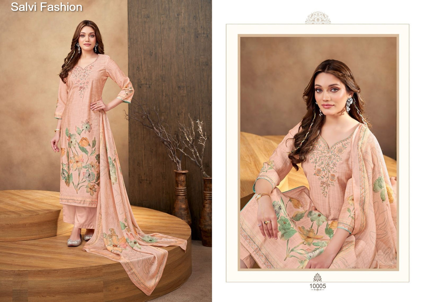 Linen Silk Salvi Fashion Muslin Pant Style Suits Wholesaler Ahmedabad