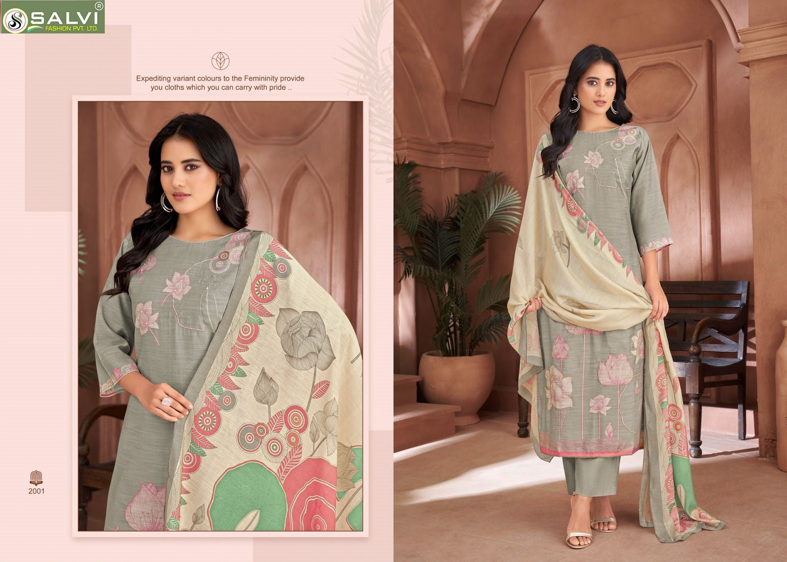 Linen Silk Vol 2 Salvi Fashion Pant Style Suits Wholesaler Gujarat