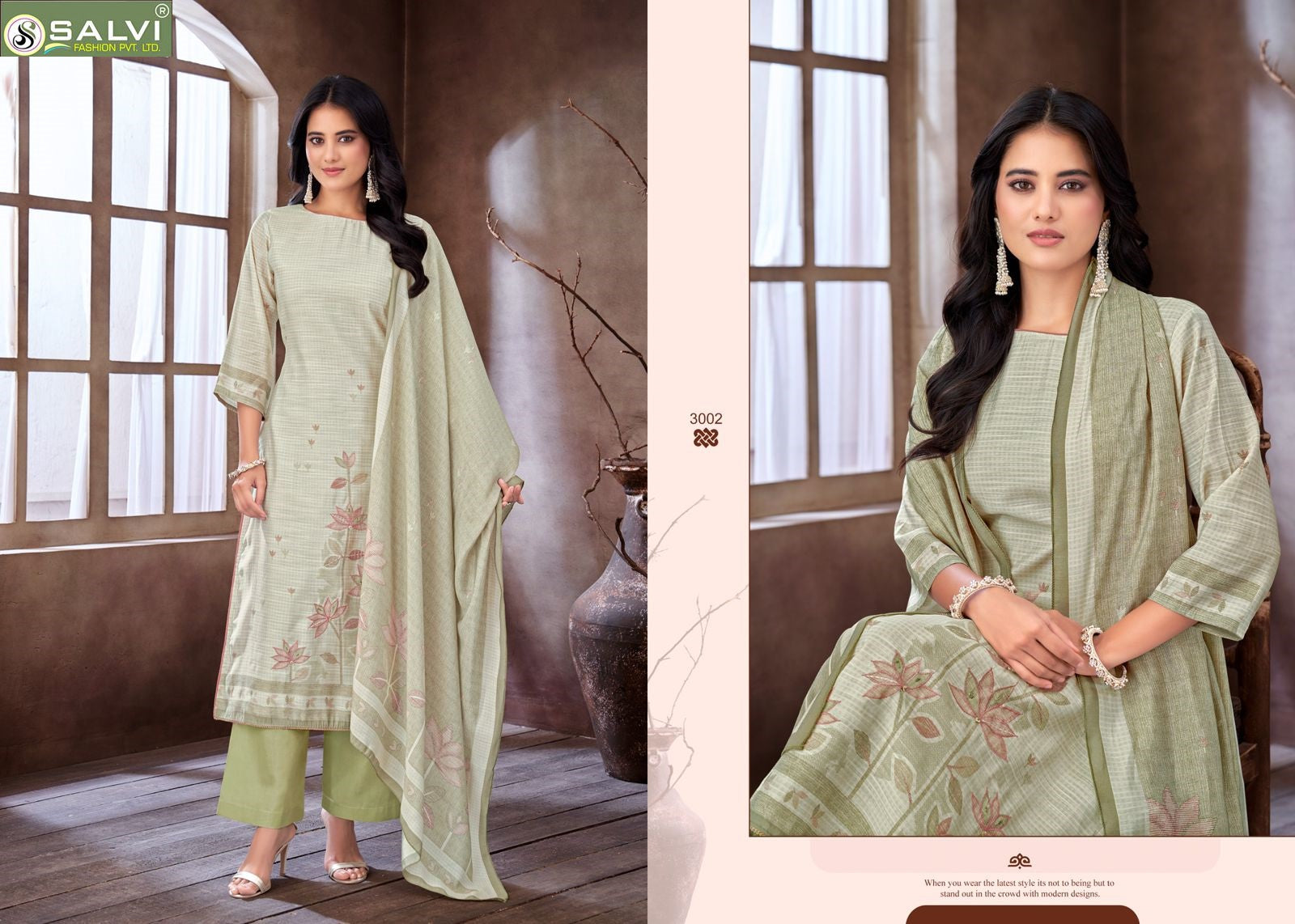 Linen Silk Vol 3 Salvi Fashion Pant Style Suits Wholesale