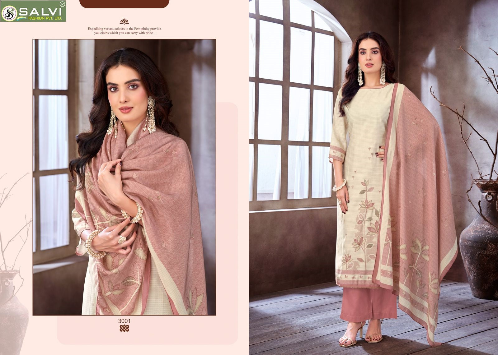 Linen Silk Vol 3 Salvi Fashion Pant Style Suits Wholesale