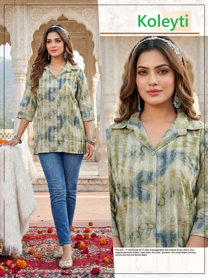 Lining Series Koleyti Cotton Women Shirts Wholesale Rate