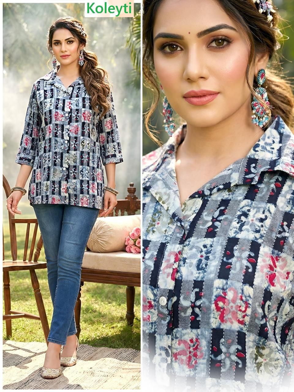Lining Series Koleyti Cotton Women Shirts Wholesale Rate
