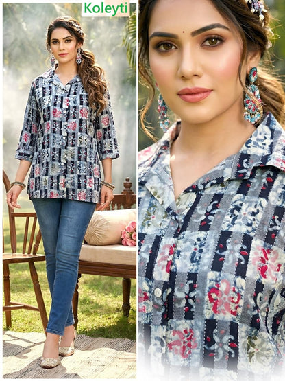 Lining Series Koleyti Cotton Women Shirts Wholesale Rate