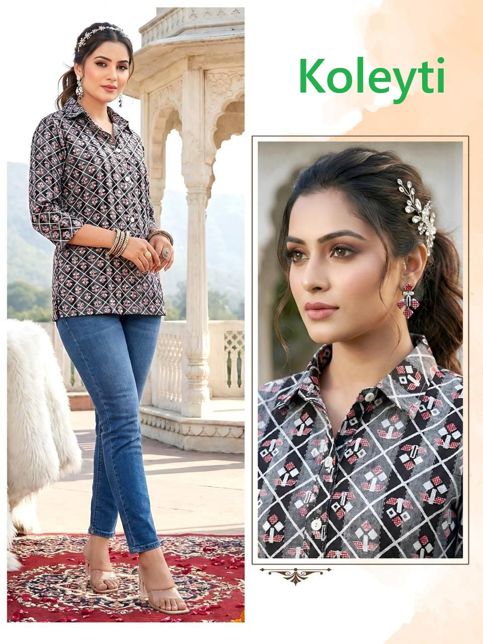 Lining Series Koleyti Cotton Women Shirts Wholesale Rate