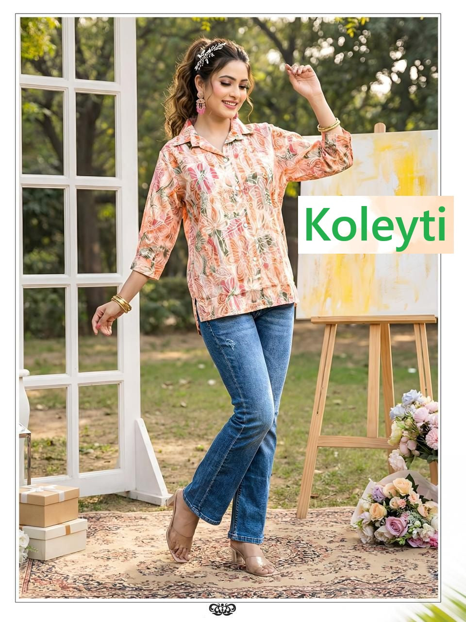 Lining Series Koleyti Cotton Women Shirts Wholesale Rate