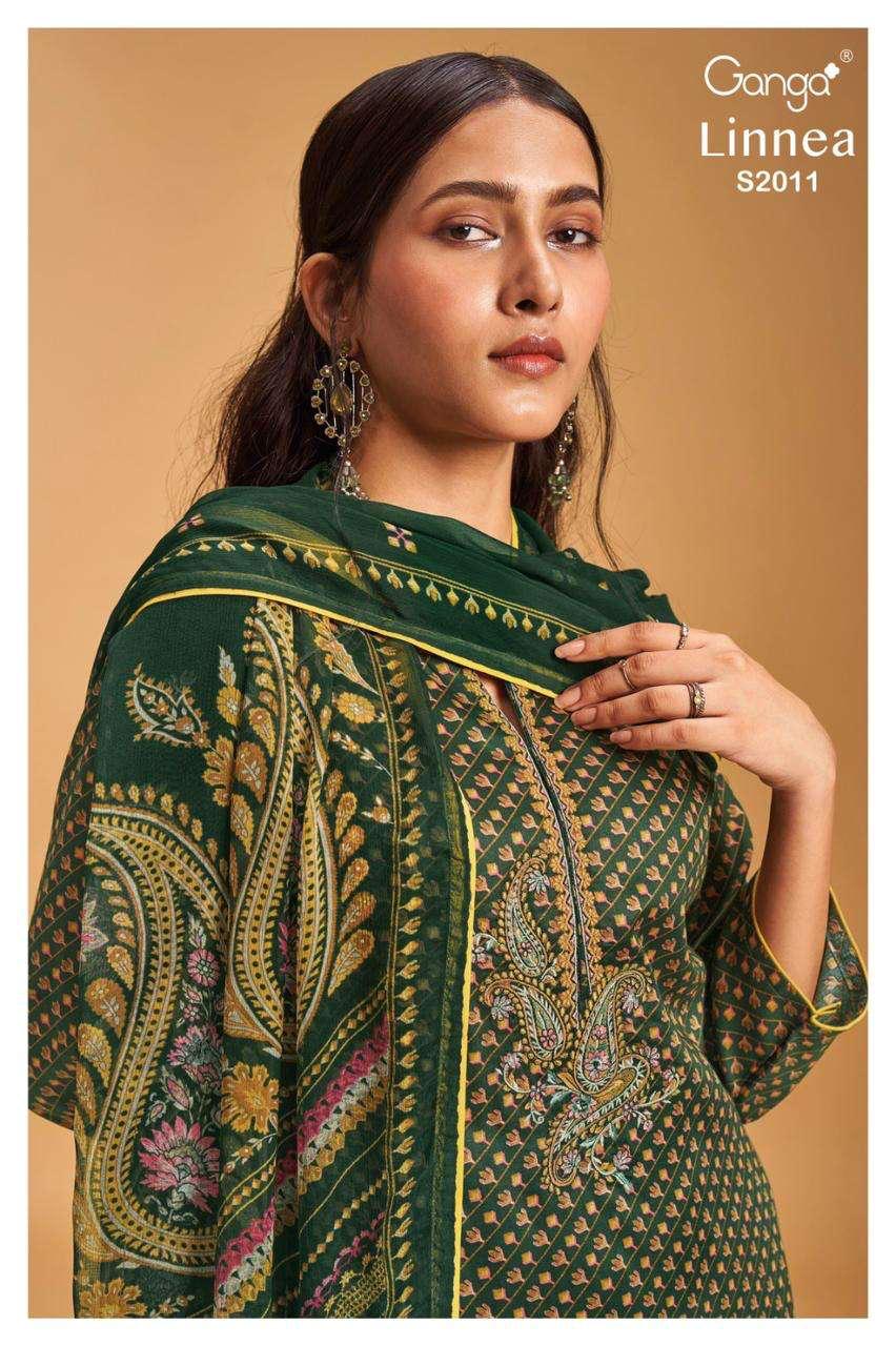 Linnea S2011 Ganga Pashmina Suits Wholesale