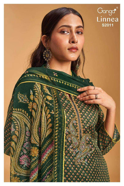 Linnea S2011 Ganga Pashmina Suits Wholesale