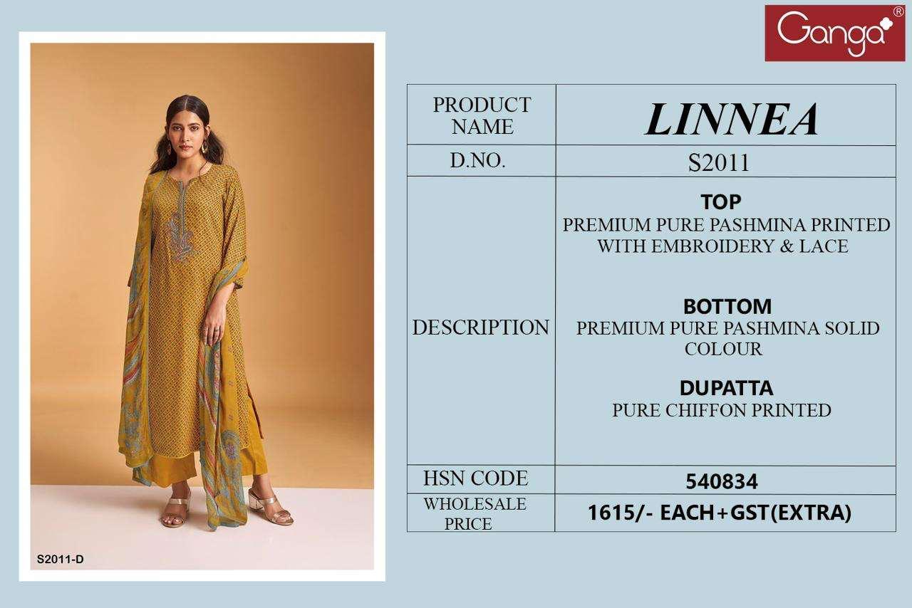 Linnea S2011 Ganga Pashmina Suits Wholesale