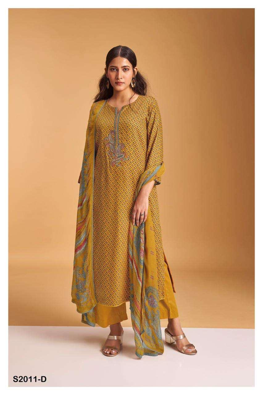 Linnea S2011 Ganga Pashmina Suits Wholesale
