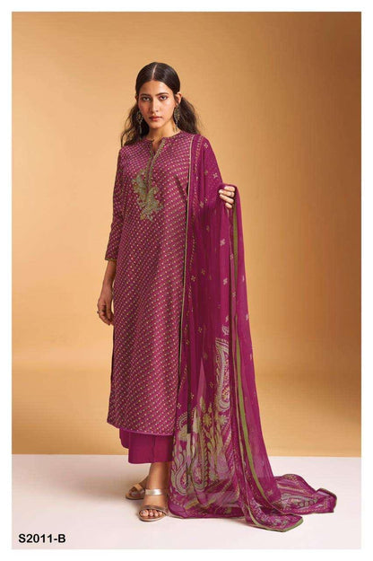 Linnea S2011 Ganga Pashmina Suits Wholesale