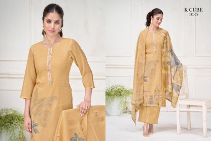 Lipika 1035 K Cube Mul Chanderi Pant Style Suits Wholesale