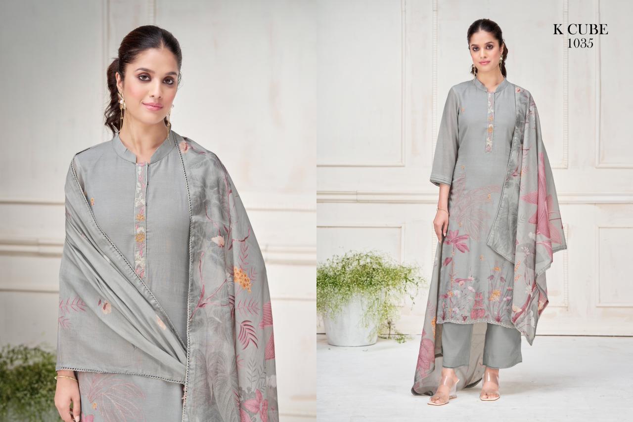 Lipika 1035 K Cube Mul Chanderi Pant Style Suits Wholesale