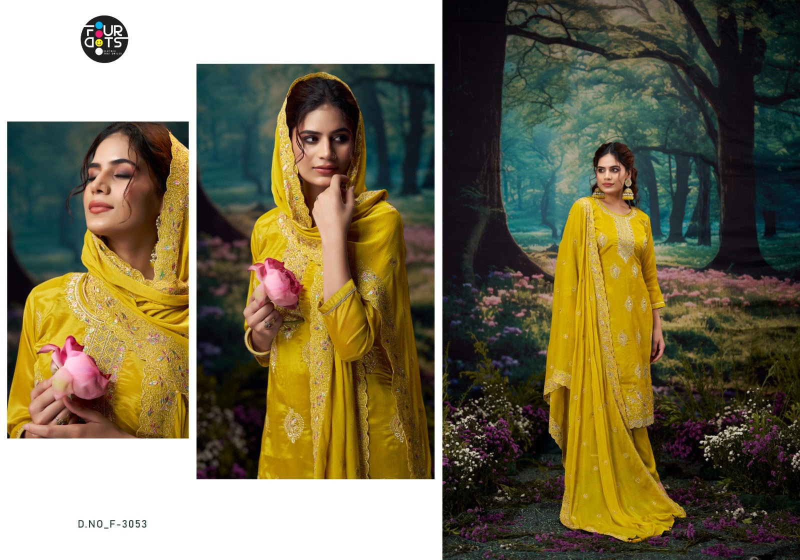 Lipika Four Dots Organza Pant Style Suits Wholesaler Gujarat